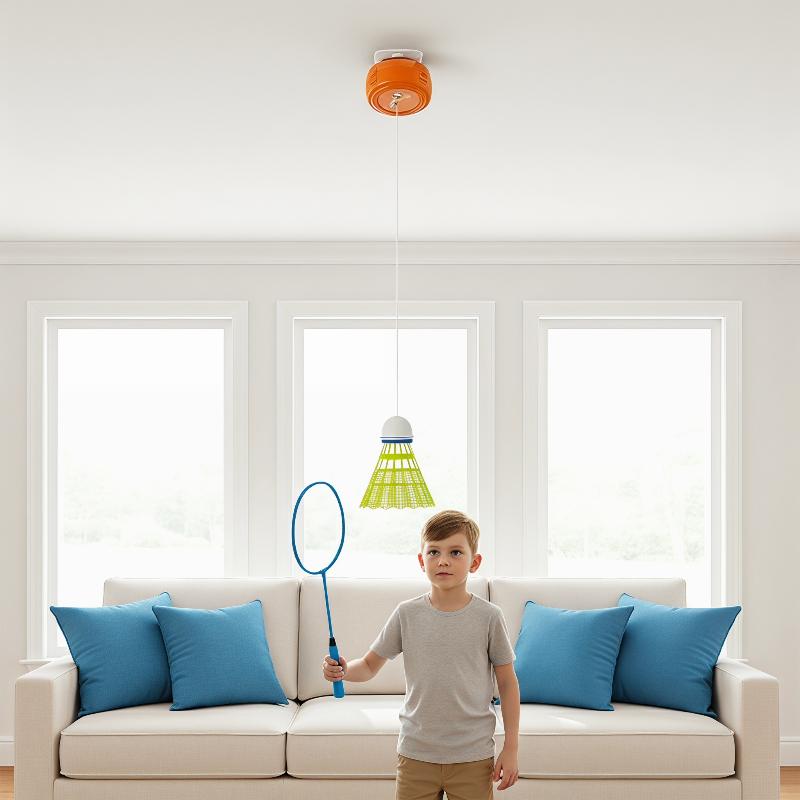 Badminton Rebound Trainer - Entrenador de Bádminton Retráctil Automático, Rebotador