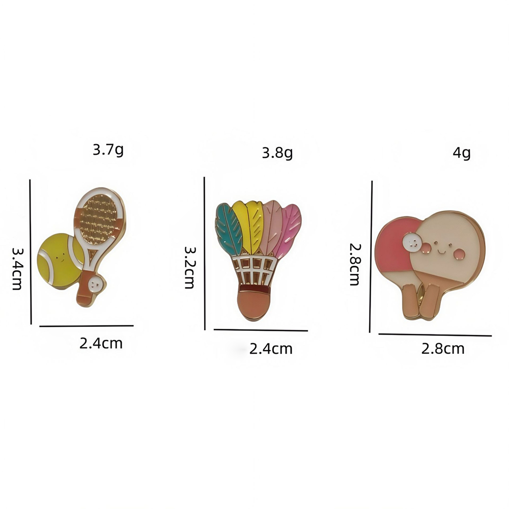Broches de aleación de Zinc, e - Badminton Hall reseña y precio