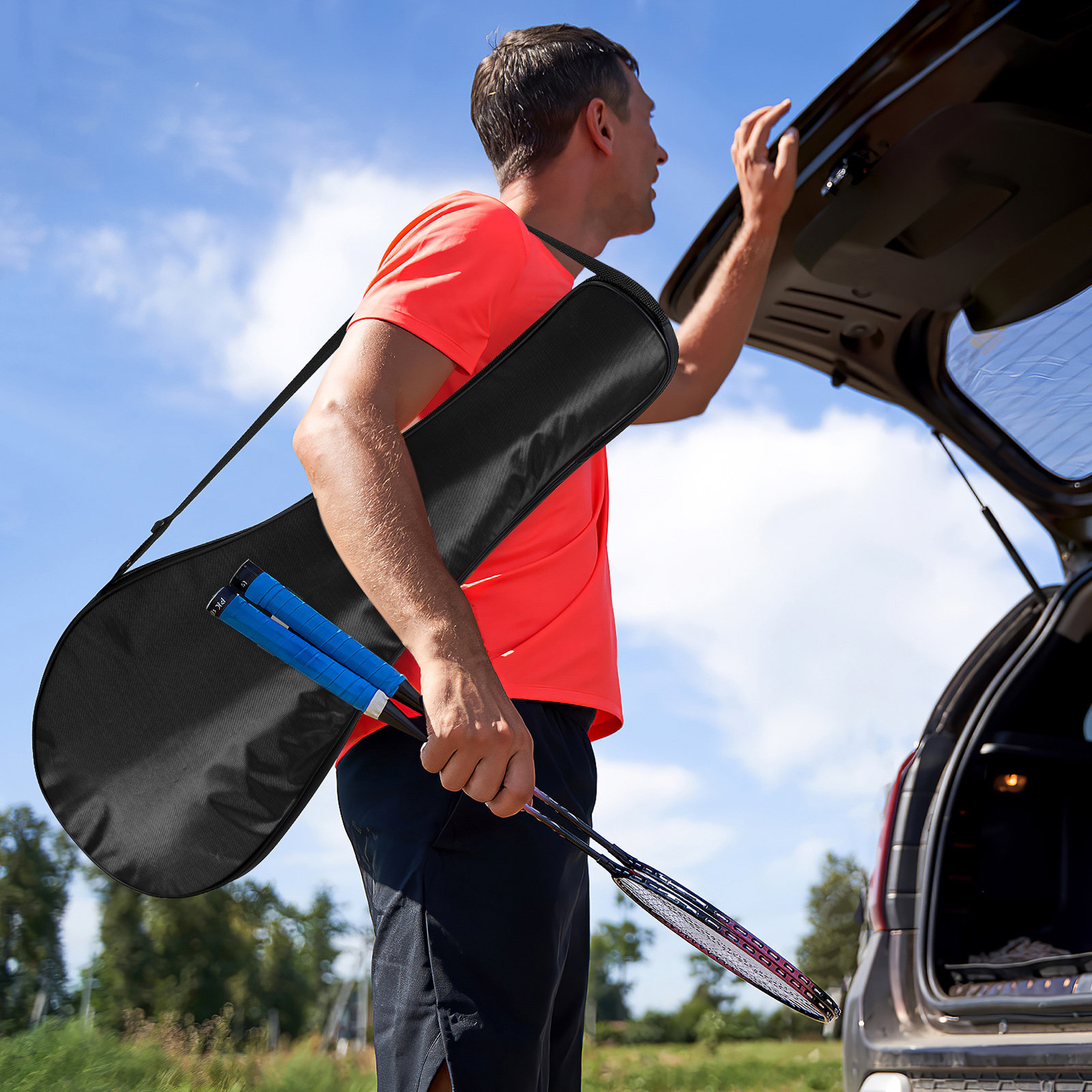 Bolsa de bádminton para exteri - Racket Cover Bag reseña y precio