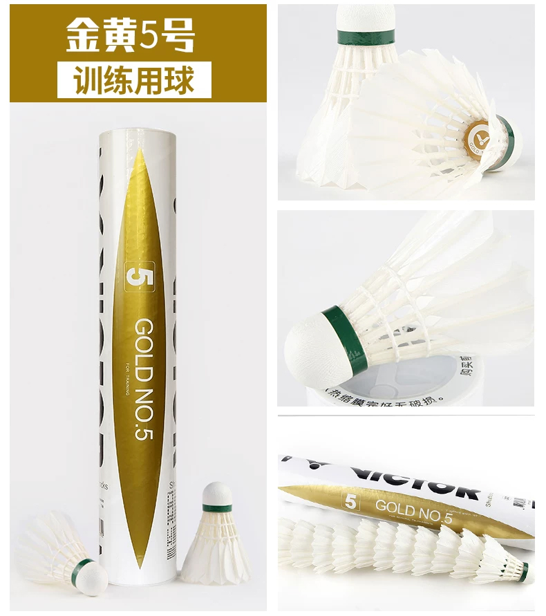 12 piezas/tubo Victor Gold1/Go - Badminton Youtube reseña y precio