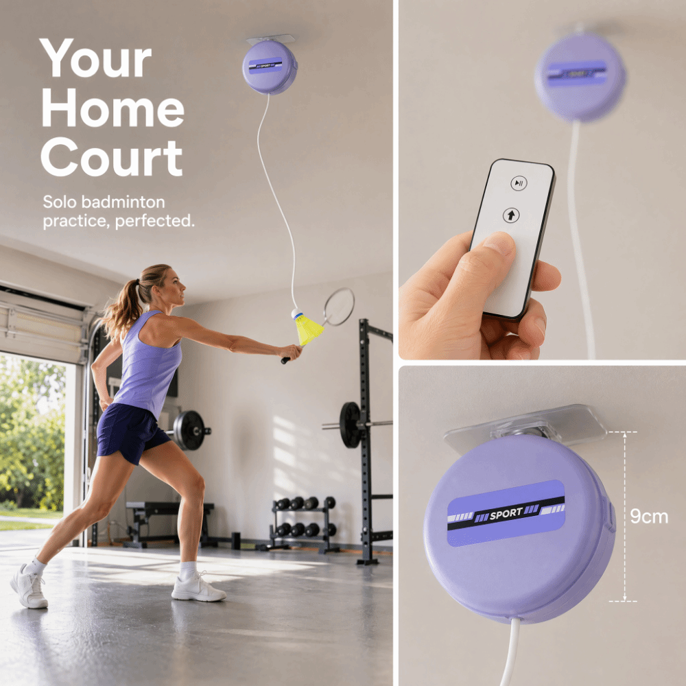 8 unidades de entrenador de bá - Badminton Rebound Trainer reseña y precio