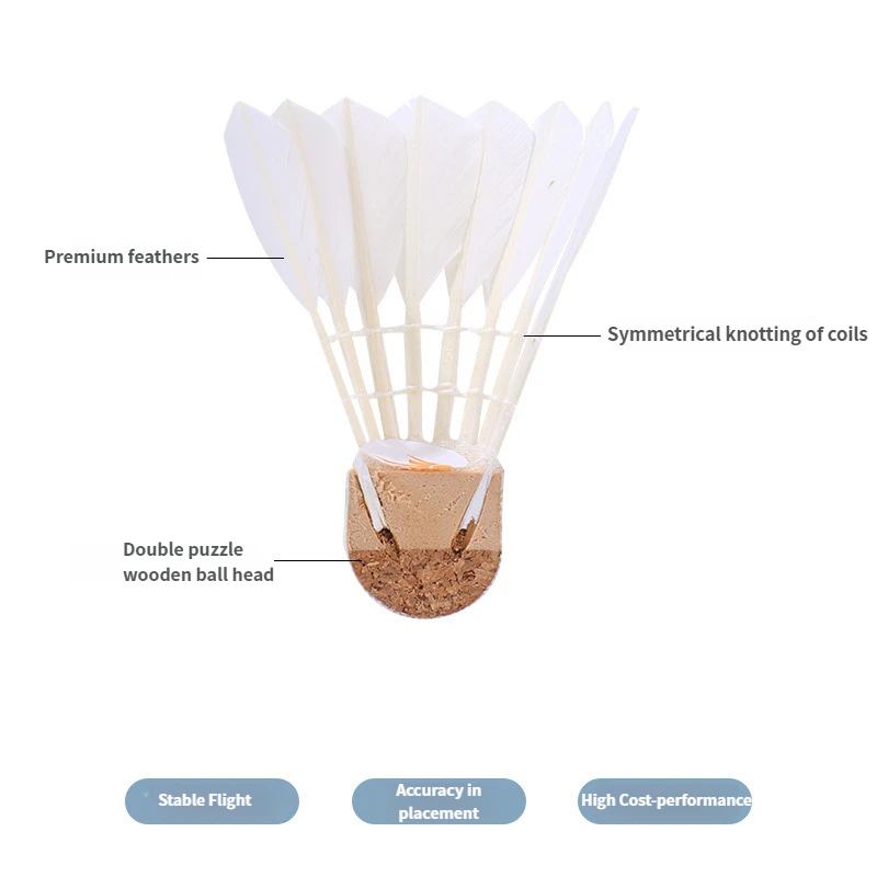 3/6/12 Piezas de Plumas de Gan - Badminton Youtube reseña y precio